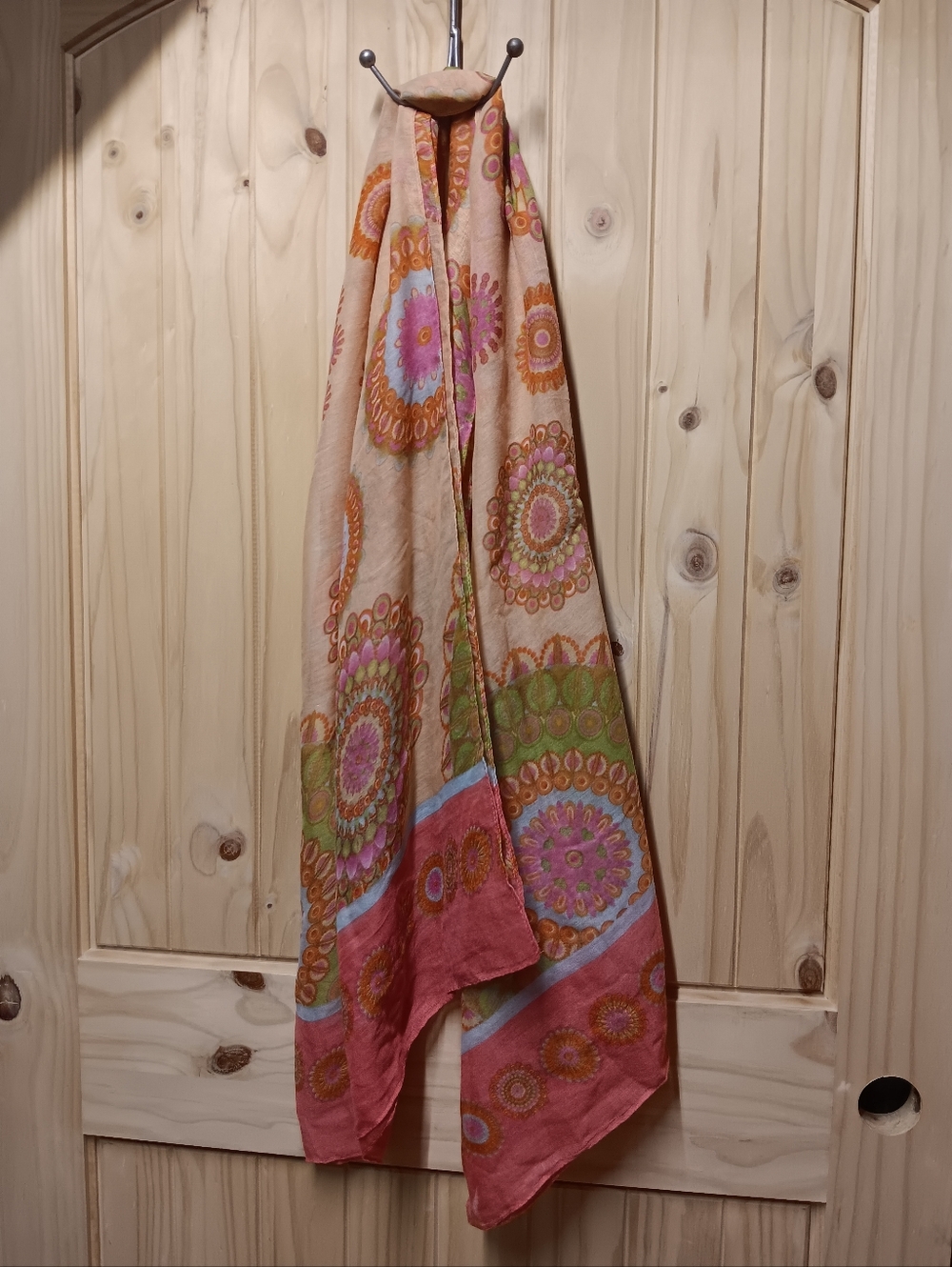 Multicolor Floral Medallion Wrap NWT
